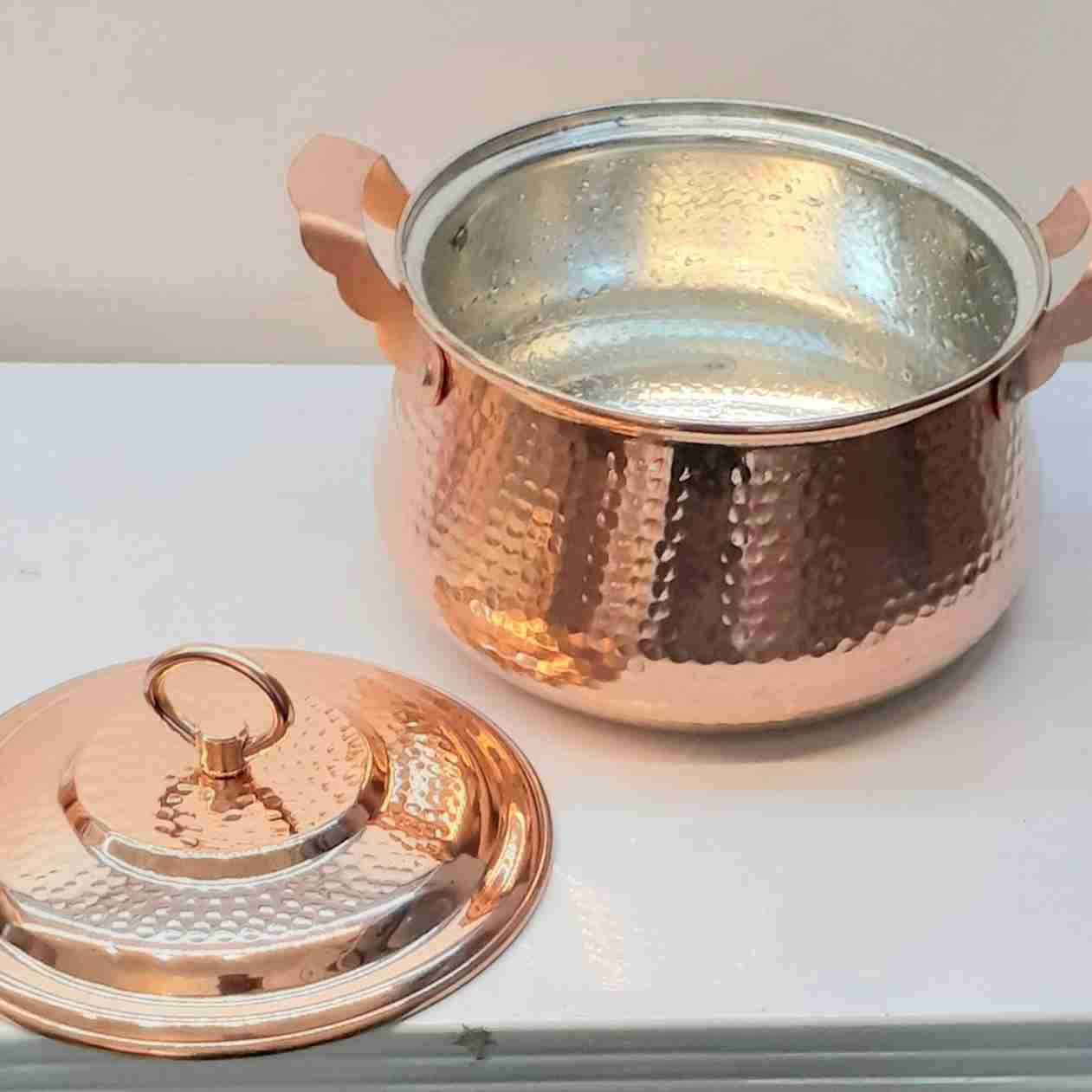 تصویر 3 از قابلمه مسی تیانچه با کیفیت ساخت بالا و طراحی کاربردی
